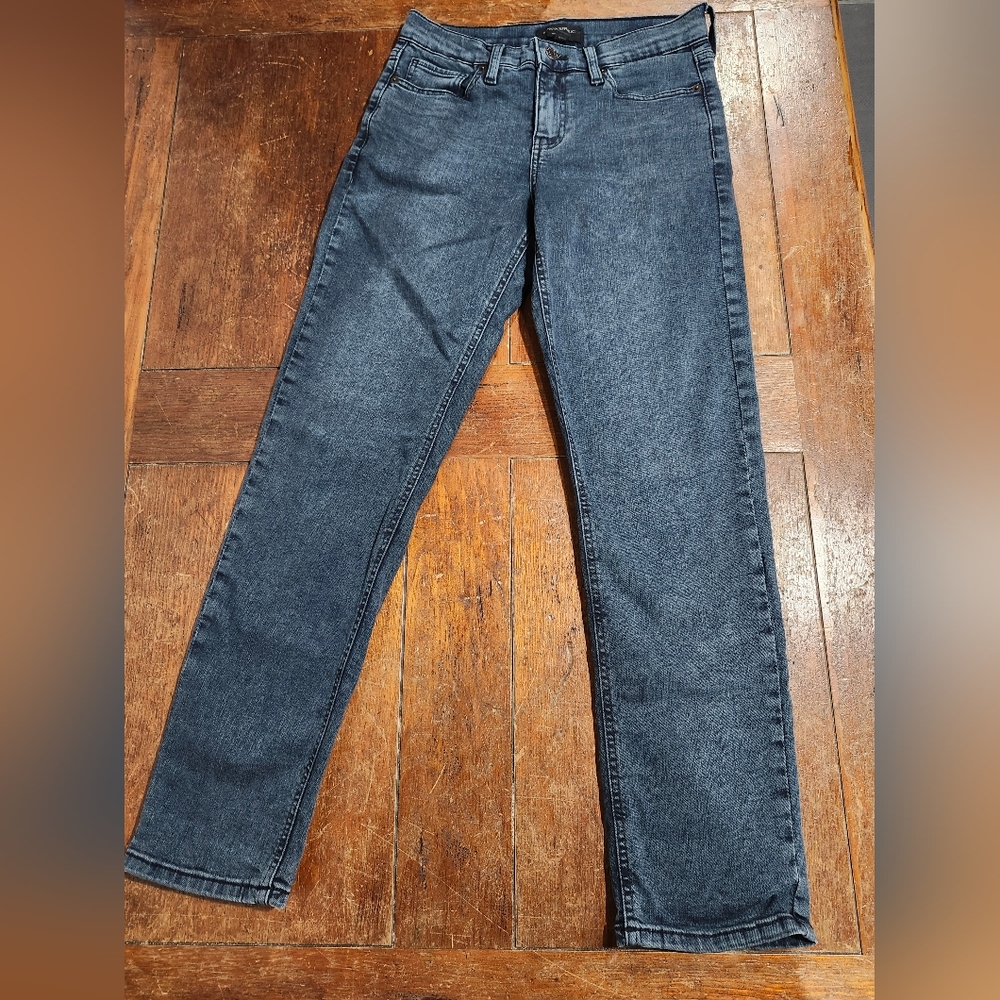 Banana‎ Republic midrise slim Charcoal gray denim jeans Size 27 / 4